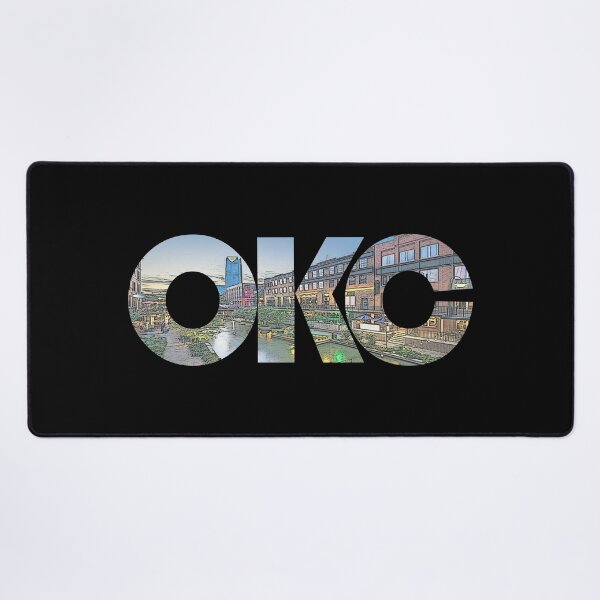 Item preview, Oklahoma City, Oklahoma OKC Sunset Cityscape designed and sold by CrabbyLobster.