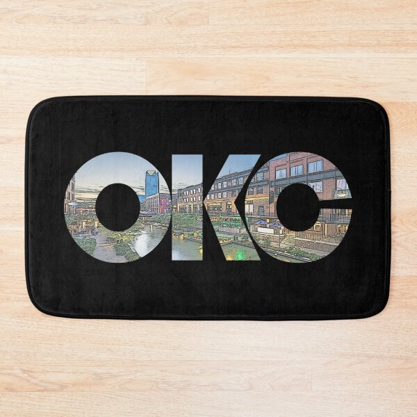 Item preview, Oklahoma City, Oklahoma OKC Sunset Cityscape designed and sold by CrabbyLobster.