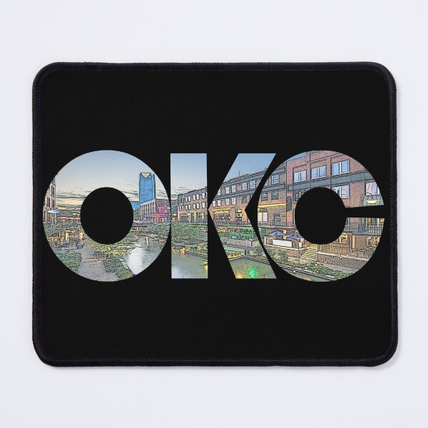 Item preview, Oklahoma City, Oklahoma OKC Sunset Cityscape designed and sold by CrabbyLobster.