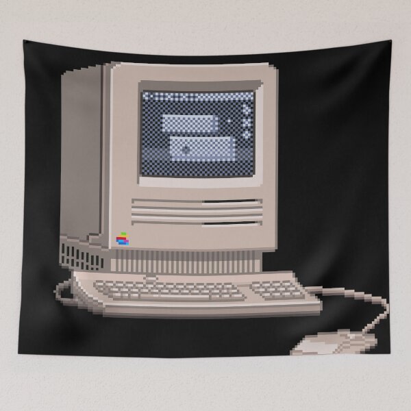 Aperçu de l'œuvre Macintosh SE 1987 pixel art créée et vendue par Retroperks.