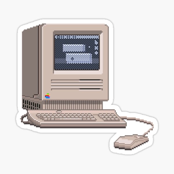 Macintosh SE 1987 pixel art Sticker