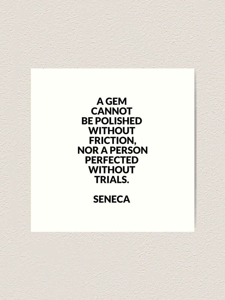 Seneca Stoic Quote T Shirt - Philosophy, Stoicism, Gem Seneca Stoic Quote T Shirt - Philosophy, Stoicism, Gem