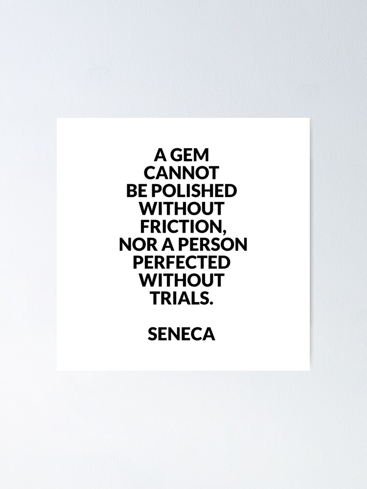 Seneca Stoic Quote T Shirt - Philosophy, Stoicism, Gem Seneca Stoic Quote T Shirt - Philosophy, Stoicism, Gem