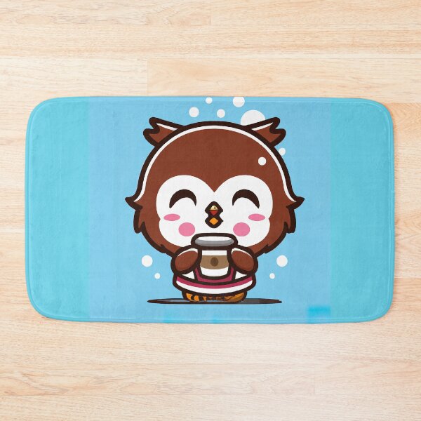 Item preview, Chibi Owl Drinking Hot Chocolate designed and sold by ZooOfArt.