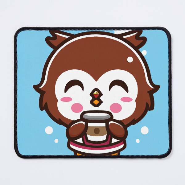 Item preview, Chibi Owl Drinking Hot Chocolate designed and sold by ZooOfArt.