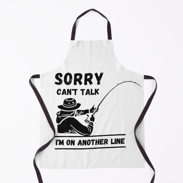 Item preview, Sorry Can't Talk I'm On Another Line  Funny Fishing Gift  designed and sold by Anelegance-shop.