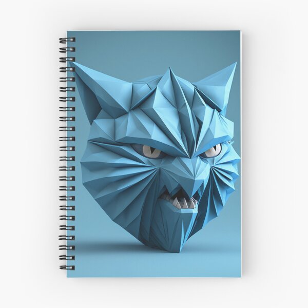 Item preview, origami angry cat face designed and sold by colorexz.