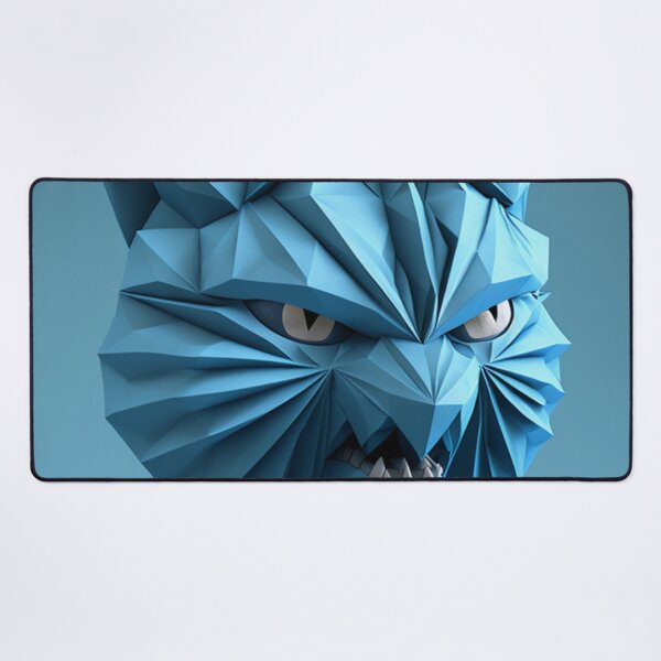 Item preview, origami angry cat face designed and sold by colorexz.