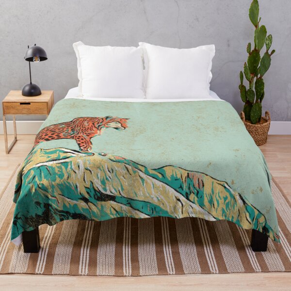 Item preview, Leopard on the top of a rock, animal wildlife illustration designed and sold by Lemomo-zoo.