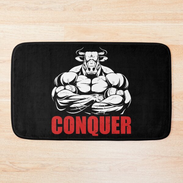 Item preview, Conquer-Motivational Body builder gift for fitness addicts designed and sold by BRtisticDesigns.