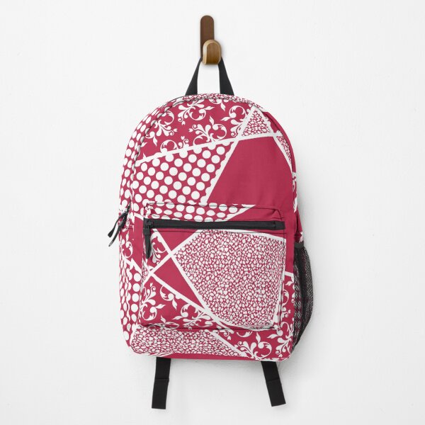 Item preview, Various white patterns on VIVA Magenta designed and sold by Ninaeva.