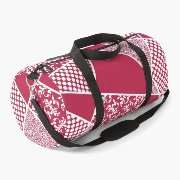 Item preview, Various white patterns on VIVA Magenta designed and sold by Ninaeva.