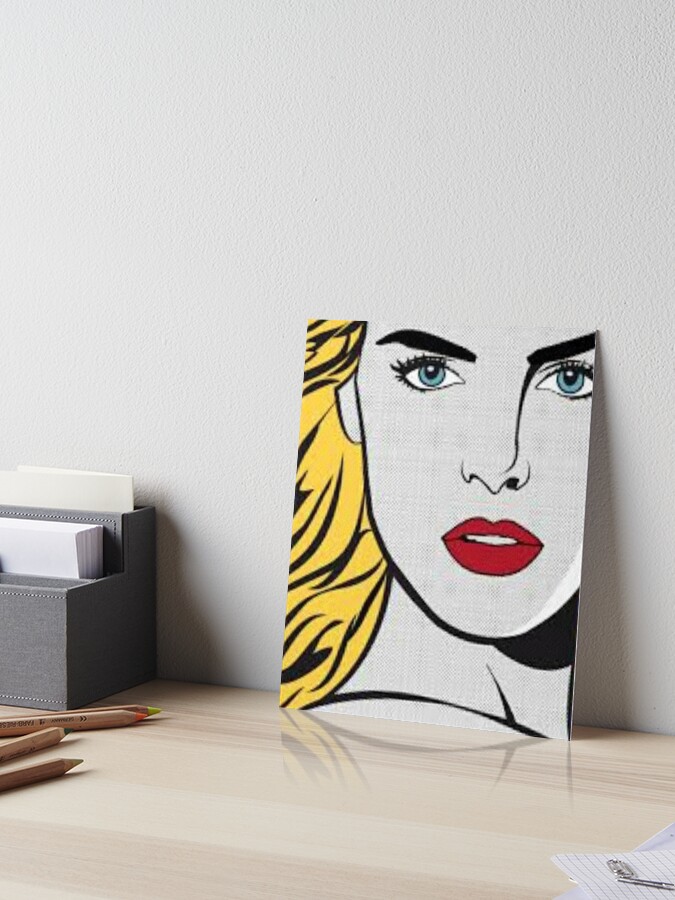 Impression rigide avec l'œuvre « Portrait personnalisé dans le style POP  ART / Style Roy Lichtenstein / Pour usage numérique et impression  personnelle / Portrait personnalisé / Cadeau pour ami Poster »