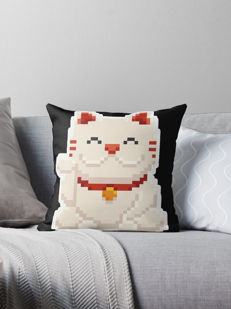 maneki neko pillow