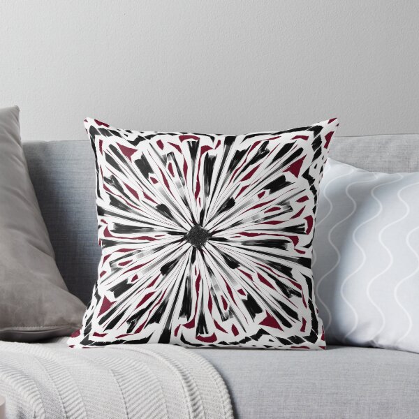Item preview, Abstract simple black and red pattern  - white background  designed and sold by AlinaSCorner.