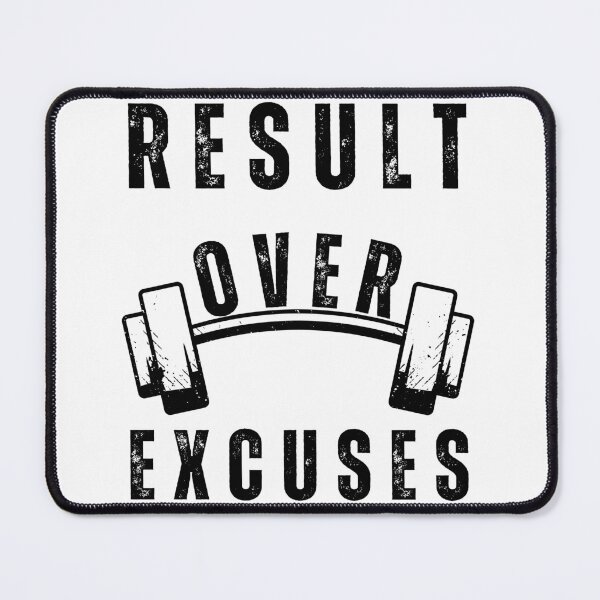 Item preview, Results Over Excuses Fitness Workout Bodybuilding Gift  designed and sold by med-sp-shop5.