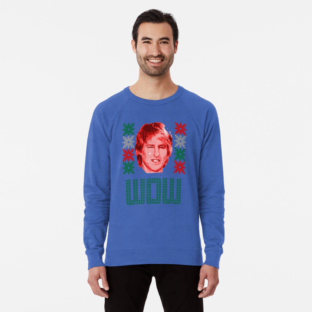 Owen Wilson Christmas' Lightweight Sweatshirt for Sale by juleswilson21