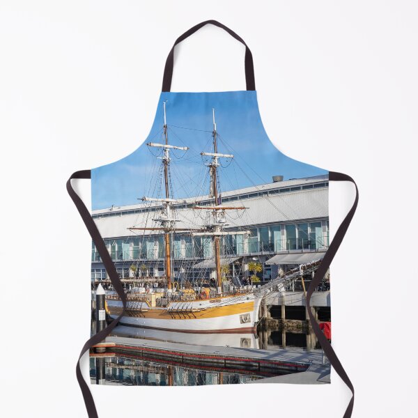 Item preview, Hobart Tasmania and Lady nelson tall ship in the marina designed and sold by Martin Berry Photography.