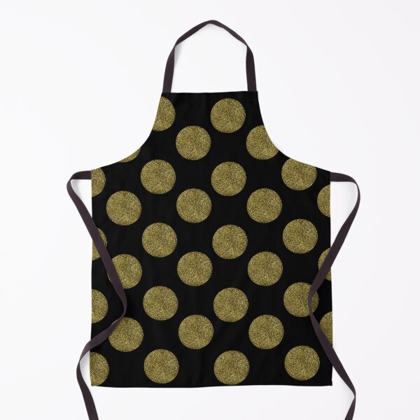 Item preview, polka dots,gold,black designed and sold by cutecrazytshirt.
