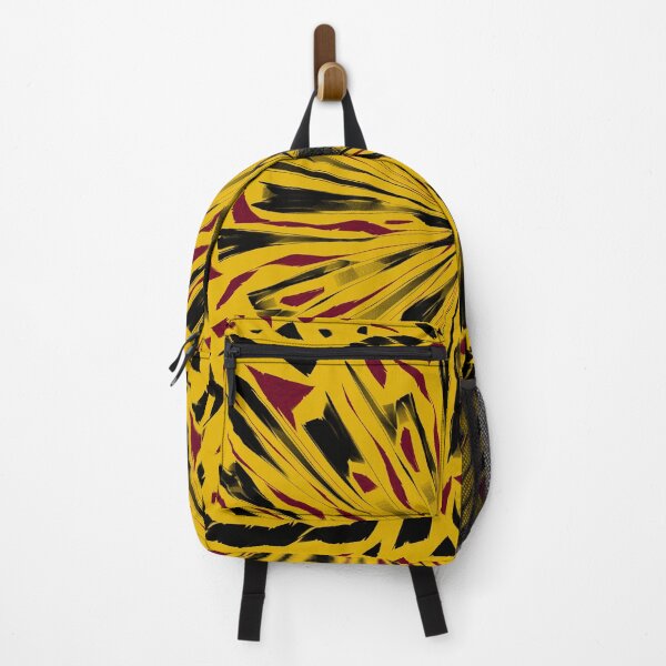 Item preview, Abstract simple black and red pattern - mustard background designed and sold by AlinaSCorner.