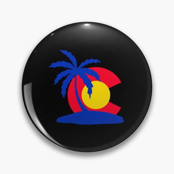 Item preview, Colorado Flag Florida Palm Tree and Sun designed and sold by Dude  Stuff.