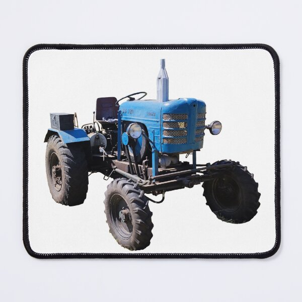 Item preview, Photorealistic big blue old tractor vintage  designed and sold by WRECZ.