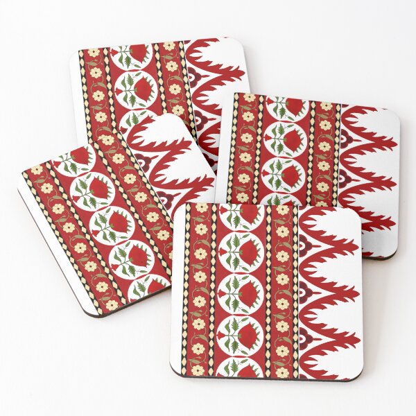 Item preview, Islamic Indian Style Ethnic Red Pattern Art designed and sold by nabilaxart.