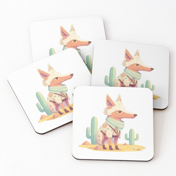 Item preview, Cute Coyote Cowboy(Transparent) designed and sold by pastelcountrytx.