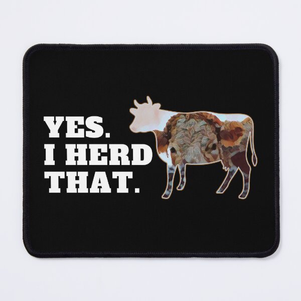 Item preview, Funny cow herd jokes I heard that Cow outline silhouette designed and sold by FarmsteadAcers.