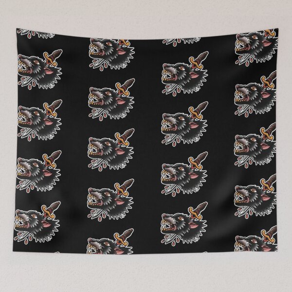 Item preview, Wolf & Dagger Tattoo designed and sold by napiks.