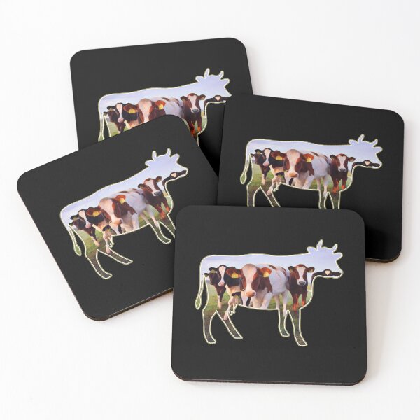 Item preview, Farm Cow outline with Cow painting inside Cute farm cows designed and sold by FarmsteadAcers.
