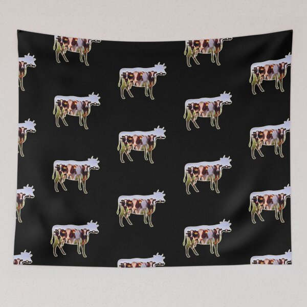 Item preview, Farm Cow outline with Cow painting inside Cute farm cows designed and sold by FarmsteadAcers.