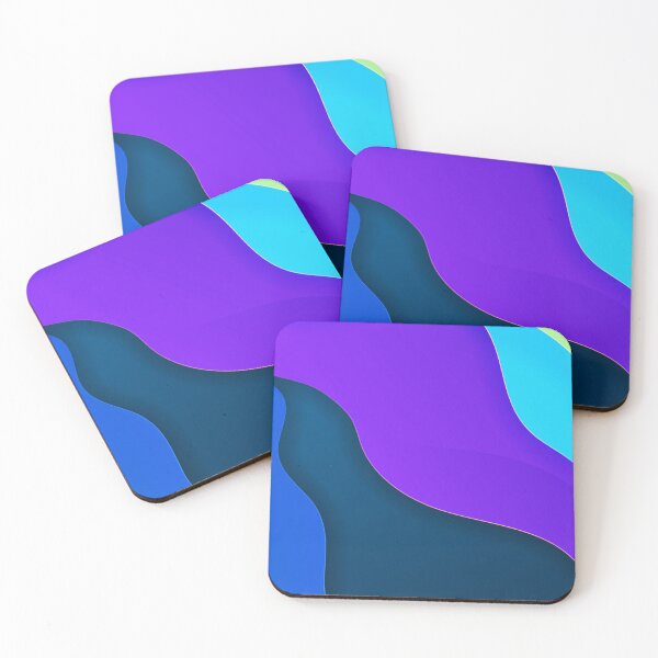 Item preview, 3D Modern Colorful Pattern in Purple, Blue Shades designed and sold by hedru.