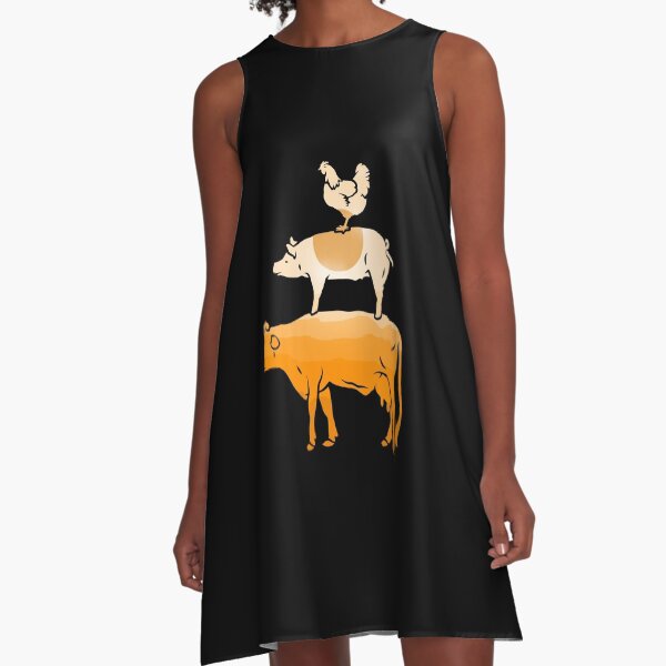 Vista previa del artículo con la obra «Amarillo soleado Animales de granja Granja de vacas Granja de cerdos silueta de pollo», diseñado y vendido por FarmsteadAcers.