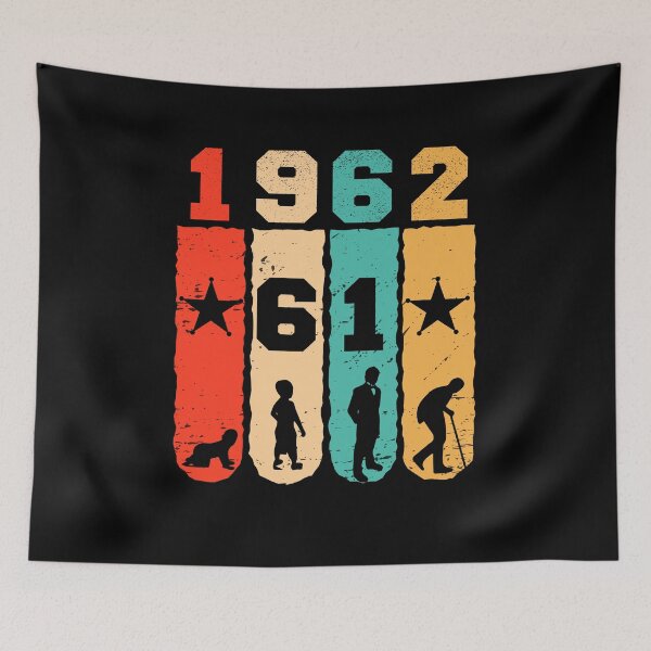 Item preview, Vintage 1962, 61th Birthday Gift designed and sold by ahmedbakkali.