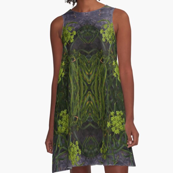Rock Samphire, Inishmore, Aran Islands A-Line Dress
