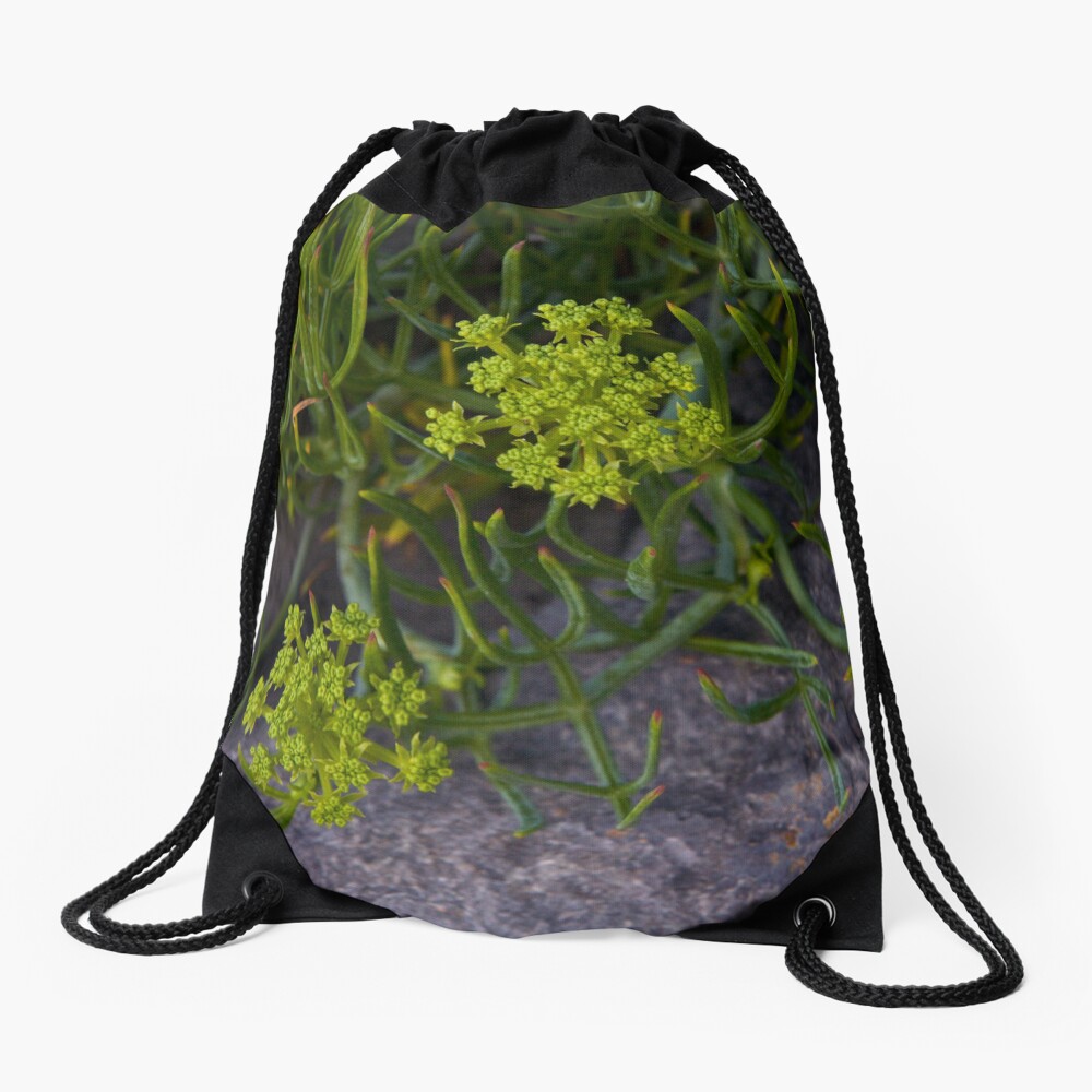 Rock Samphire, Inishmore, Aran Islands Drawstring Bag