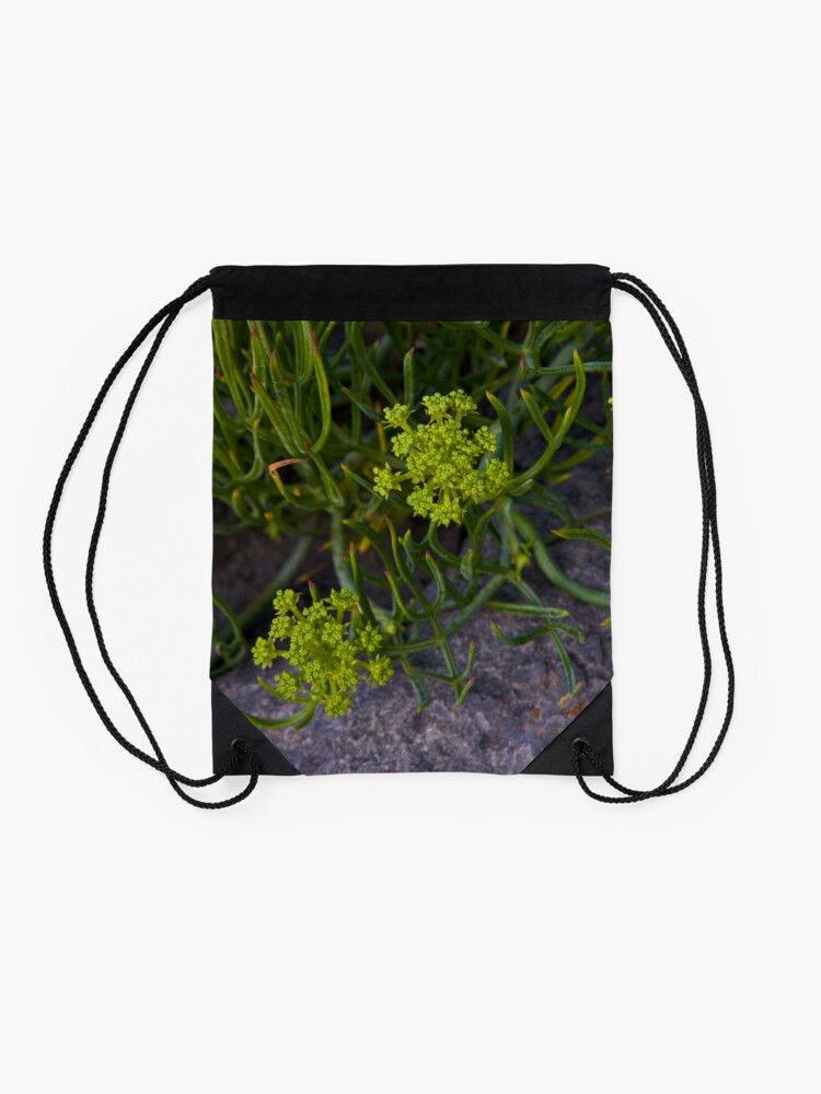 Alternate view of Rock Samphire, Inishmore, Aran Islands Drawstring Bag