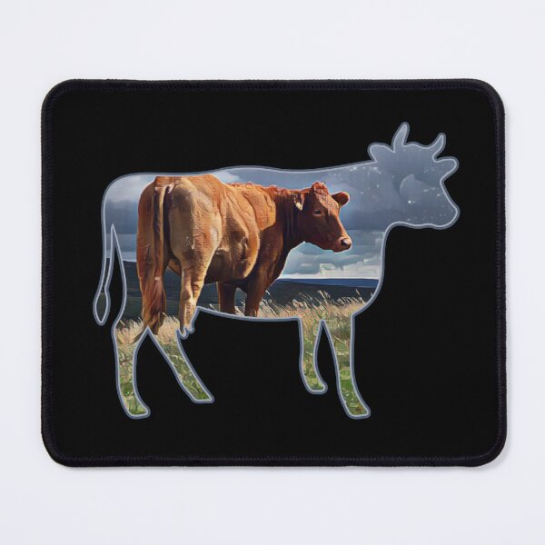 Item preview, Brown Farm Cow outline with Cow painting inside Cute farm cows designed and sold by FarmsteadAcers.