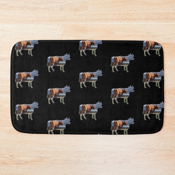 Item preview, Brown Farm Cow outline with Cow painting inside Cute farm cows designed and sold by FarmsteadAcers.