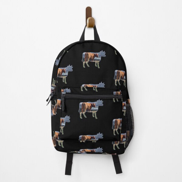 Item preview, Brown Farm Cow outline with Cow painting inside Cute farm cows designed and sold by FarmsteadAcers.