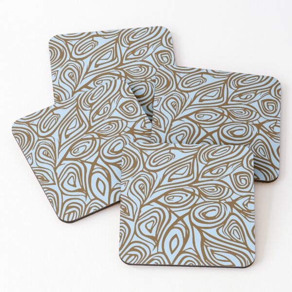 Item preview, Reno, Geometric Design In Cappuccino, And Sky Blue, designed and sold by I-Desire.