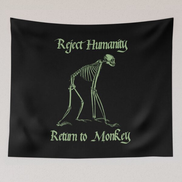 Item preview, Reject Humanity Return To Monkey designed and sold by blueversion.