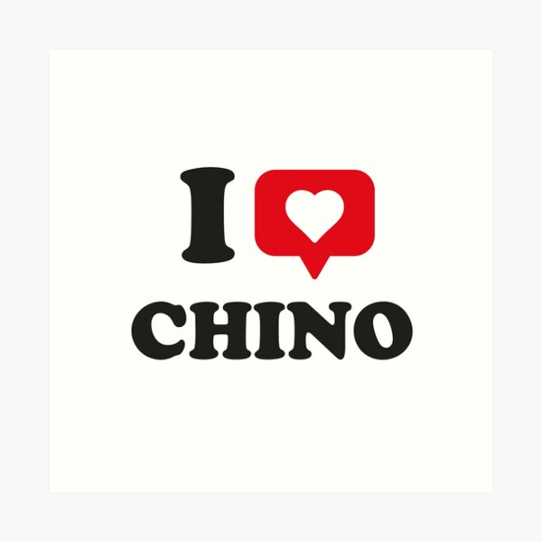 Vista previa del artículo con la obra «Amo a Chino, Amo a Chino, Ciudad natal de Chino, California», diseñado y vendido por Danylo Mikhnievych.