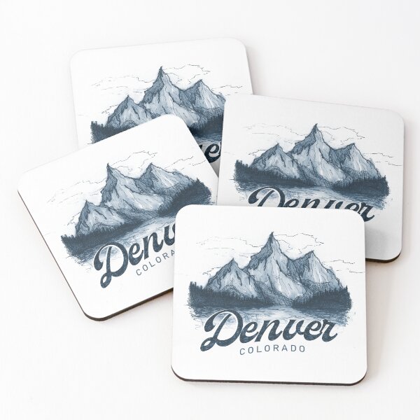 Item preview, Denver Mountain Sketch, Colorado Art, Mountain Landscape Drawing designed and sold by Tritonn204.