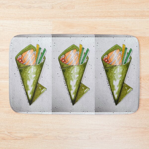Item preview, Salmon temaki *hand roll designed and sold by ImitationArt.