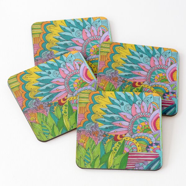 Item preview, Colorful zentangle designed and sold by Noellebcreative.