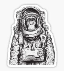 Monkey Astronaut Sticker