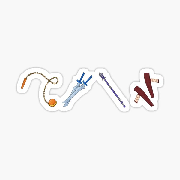 RotTMNT Weapons Sticker