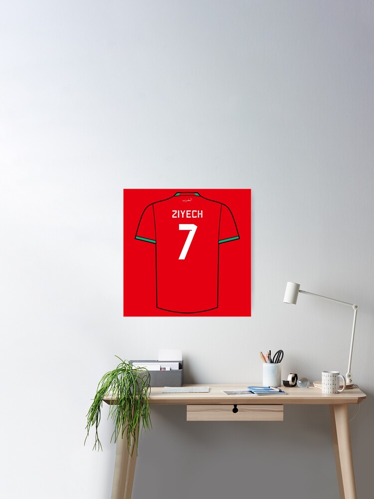 Hakim Ziyech Morocco Kit Poster for Sale by designsheaven